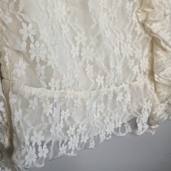 American Eagle Women S Small Lace Blouse Bridgerton Fairy Angelcore Coquette Top - Picture 7 of 12